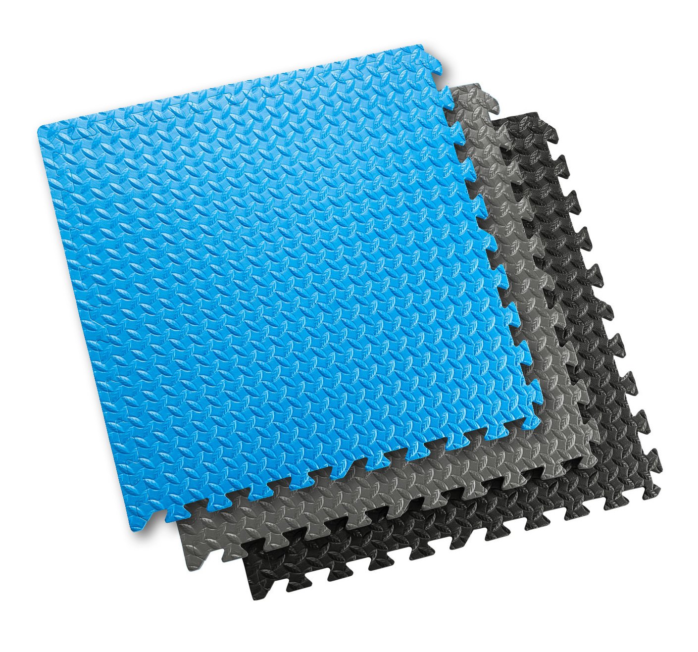 Sivan Health and Fitness® Puzzle Exercise Mat EVA Foam Interlocking Tiles—Protective Flooring for Gym, Garage Flooring, Playroom, Workshop, Basement, and More (Blue) - Image 5