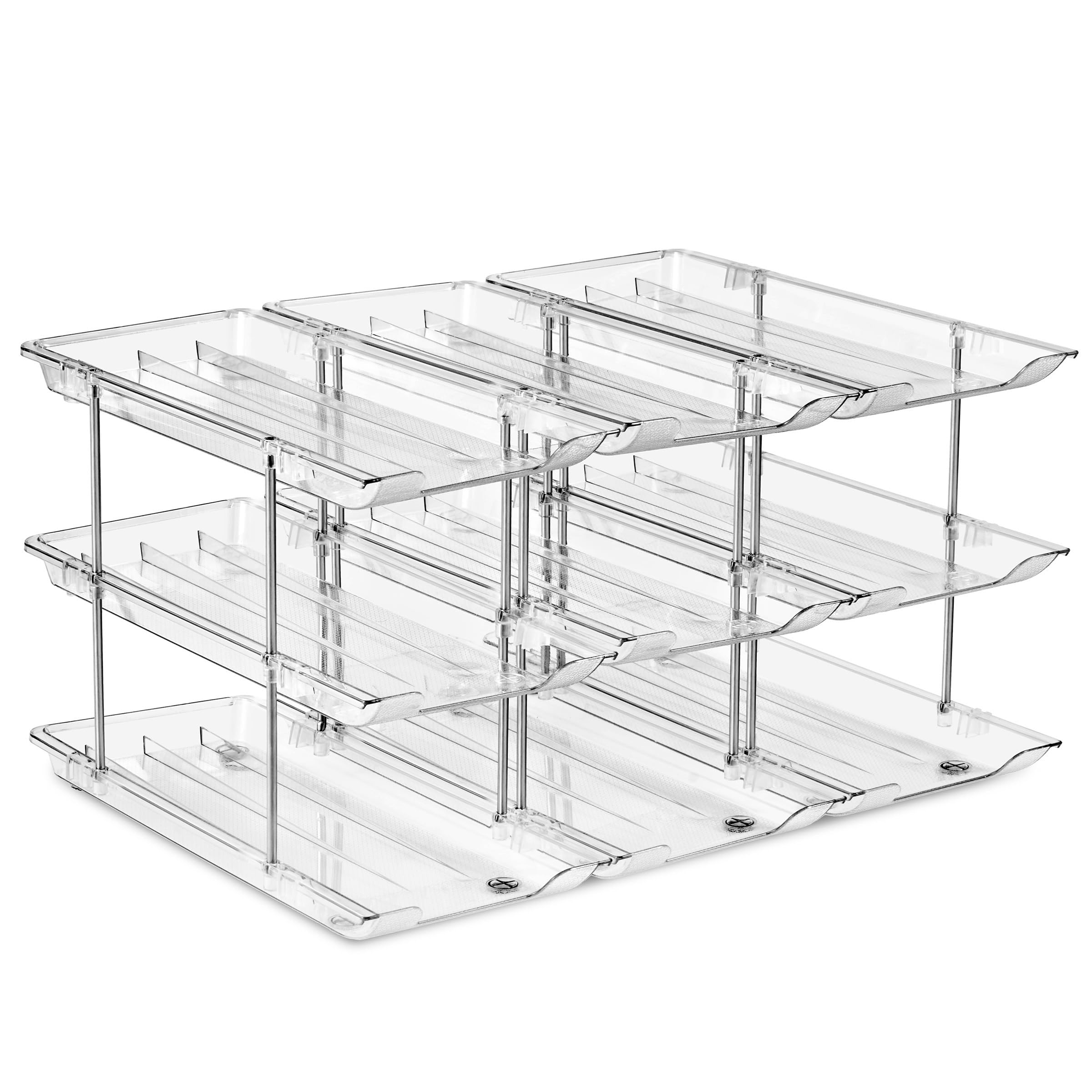 Sorbus 3-Tier Can Organizer for Pantry – Stackable Can Storage Organizer for Kitchen Cabinet, Can Rack Organizer for Pantry Shelf, Canned Food Dispenser with Rolling Design, Adjustable 2 or 3 Tiers - Image 7