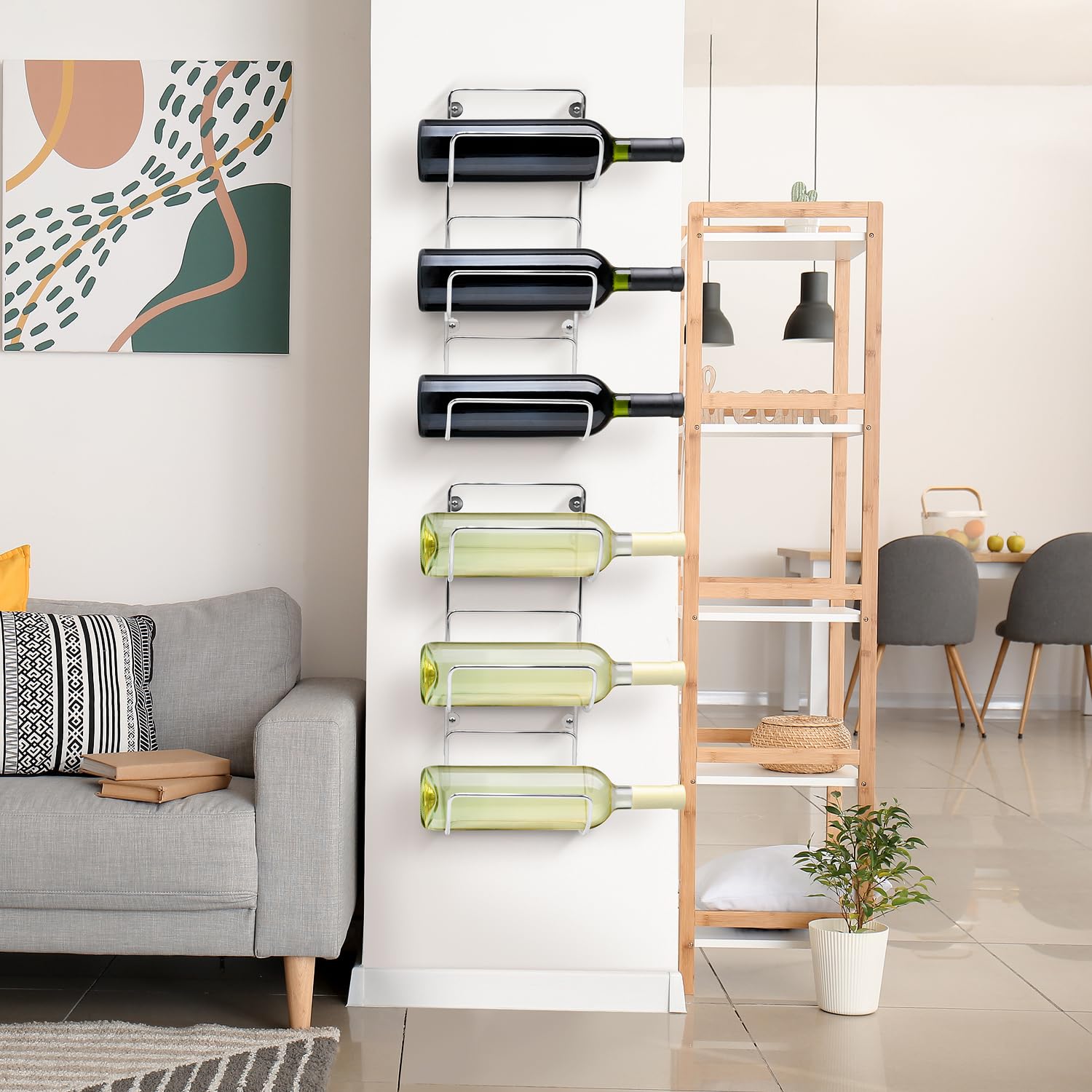 Sorbus Bathroom Wall Mounted Towel Rack - 12 Level Shelves for Rolled Towels, Washcloths, Linen - Spa, Salon & Towel Storage - Image 5