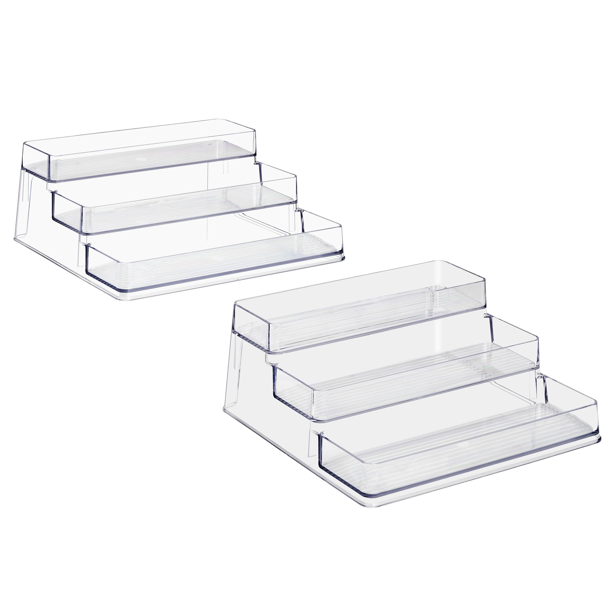 Sorbus Premium 3-Tier Spice Rack Organizer - Acrylic Spice Organization for Cabinet, Multipurpose Shelf - Durable Spice Organizer for Kitchen, Pantry, Room, Office & Countertop - 2 Pack - Image 7