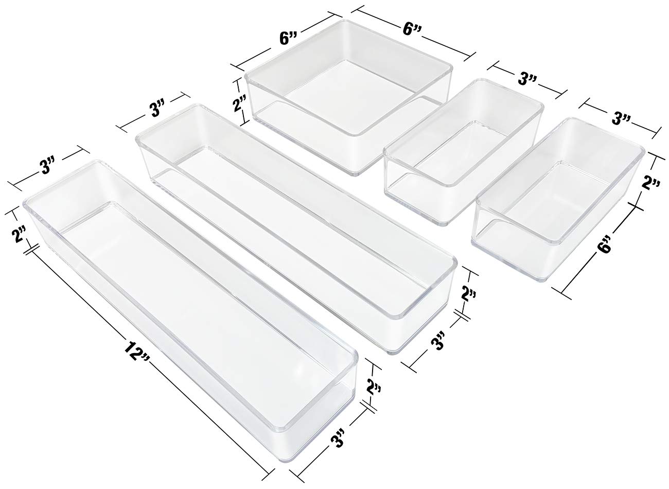 Sorbus Skin care organizer, Storage bin for Drawer organizers for cosmetic, Bathroom, Vanity - Image 7