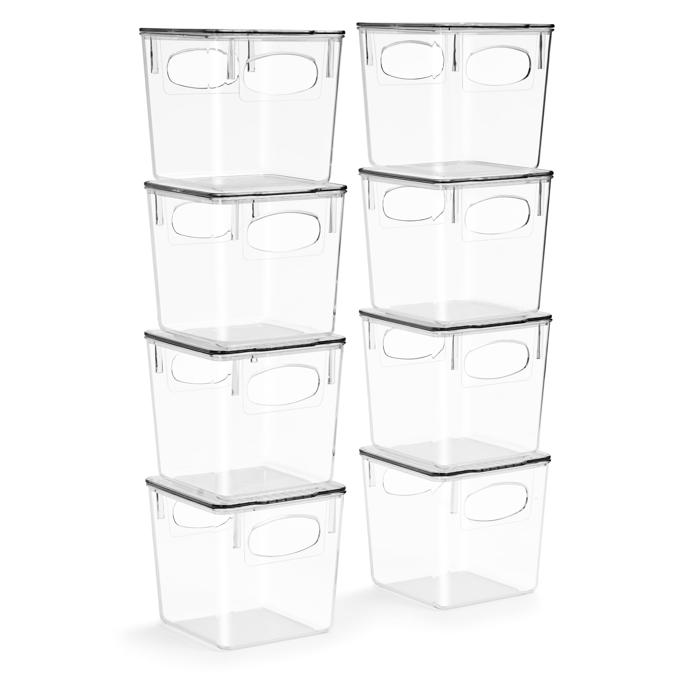 Sorbus Small Plastic K Cup Storage Bins - Nespresso Pods Holder, Vertuo Pod Holder, Kitchen Organization, Pantry Storage, Fridge Organizer - K Cup Organizer for Nespresso Accessories (8 pack)