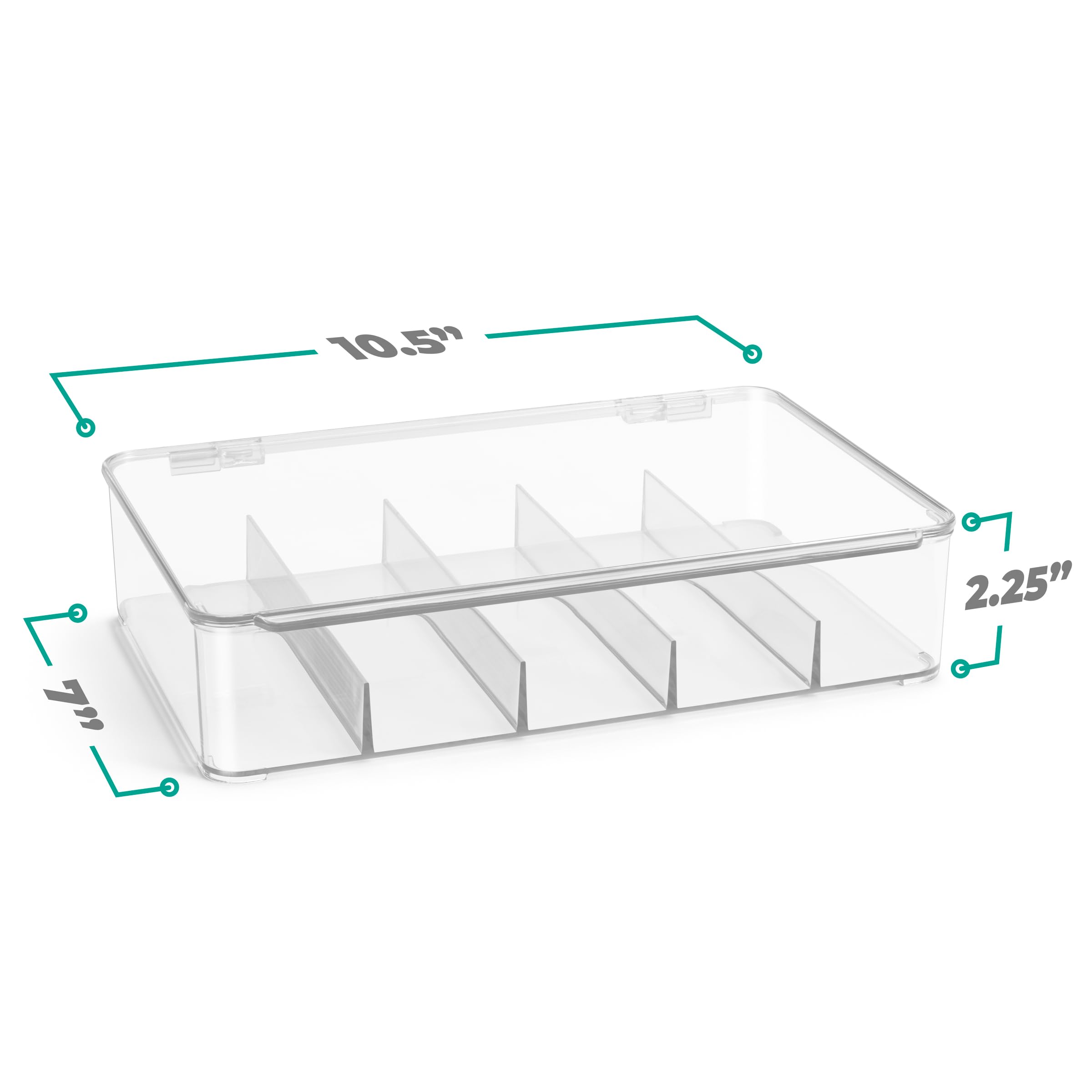Sorbus Sunglasses Organizer - Plastic Stackable Eyeglass Case Storage Organizer for Multiple Glasses - Reading Glasses - Image 2
