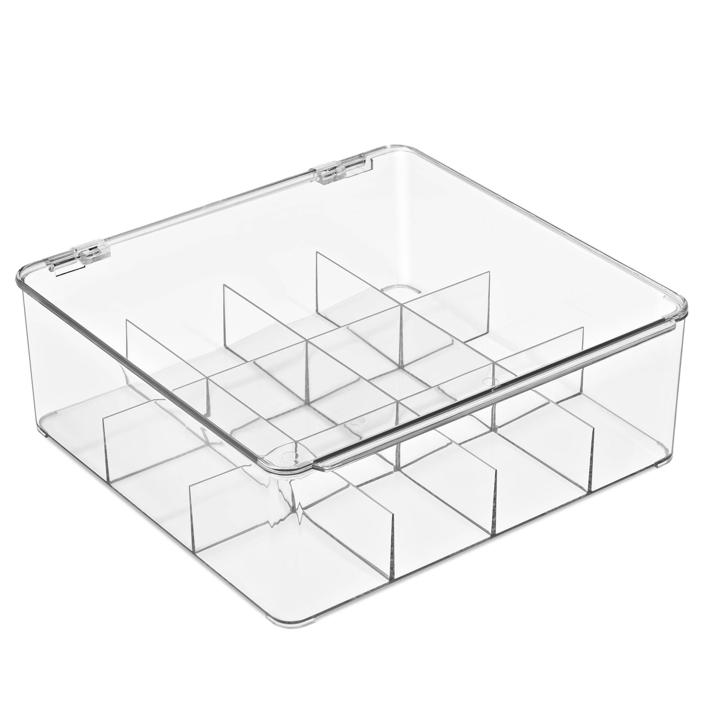 Sorbus Tea Bag Organizer, Stackable Tea Bag Storage Organizer with 12 Compartments and Hinged Lid, Plastic Tea Bag Holder for Kitchen Organizers - Image 9
