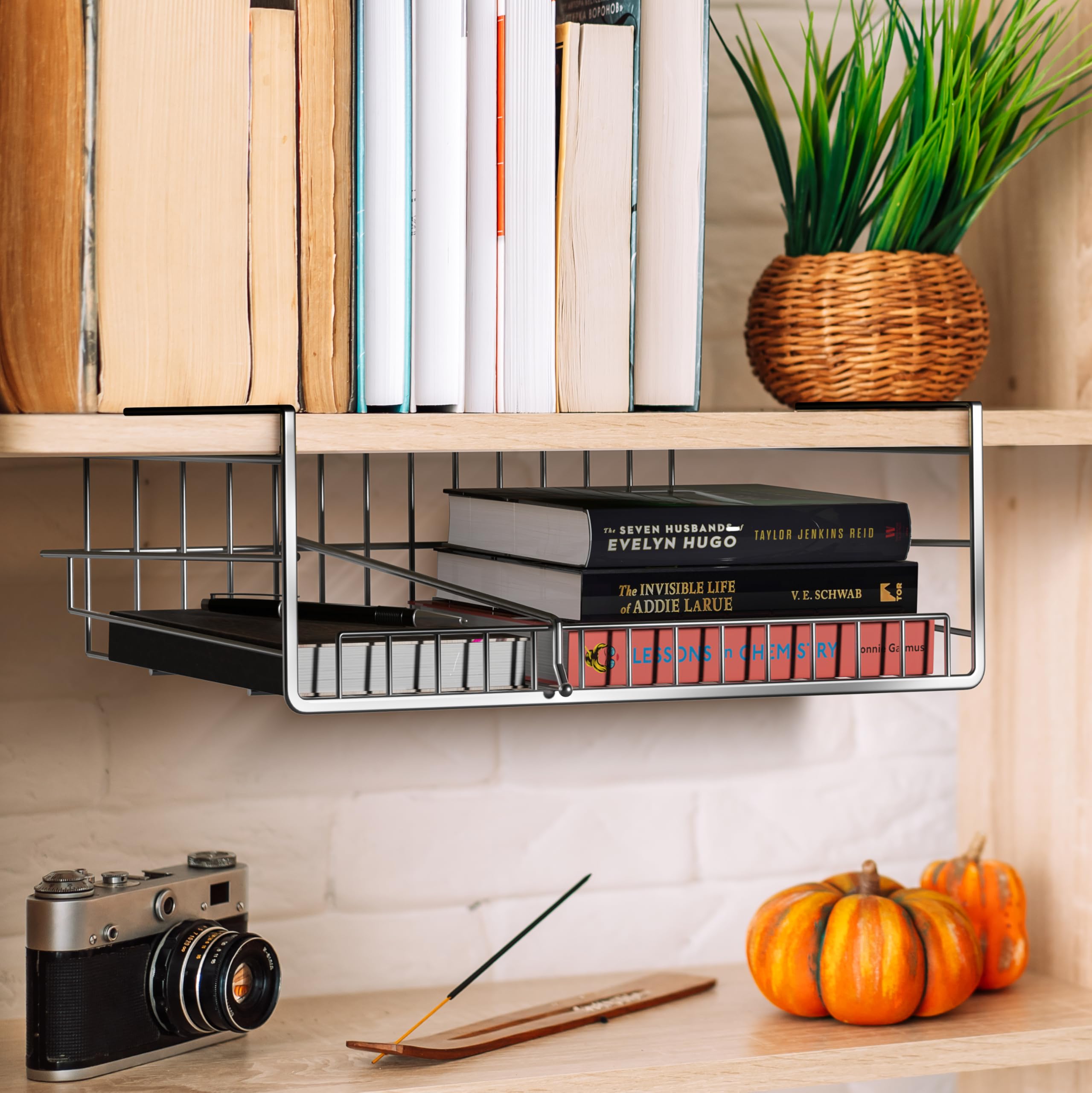 Sorbus Under Cabinet Can Organizer – Rolling Dispenser Rack for Canned Goods and Fruits, Fits Cabinets with 7/8" Thickness, Wire Shelf for Efficient Kitchen and Pantry Storage - Image 6