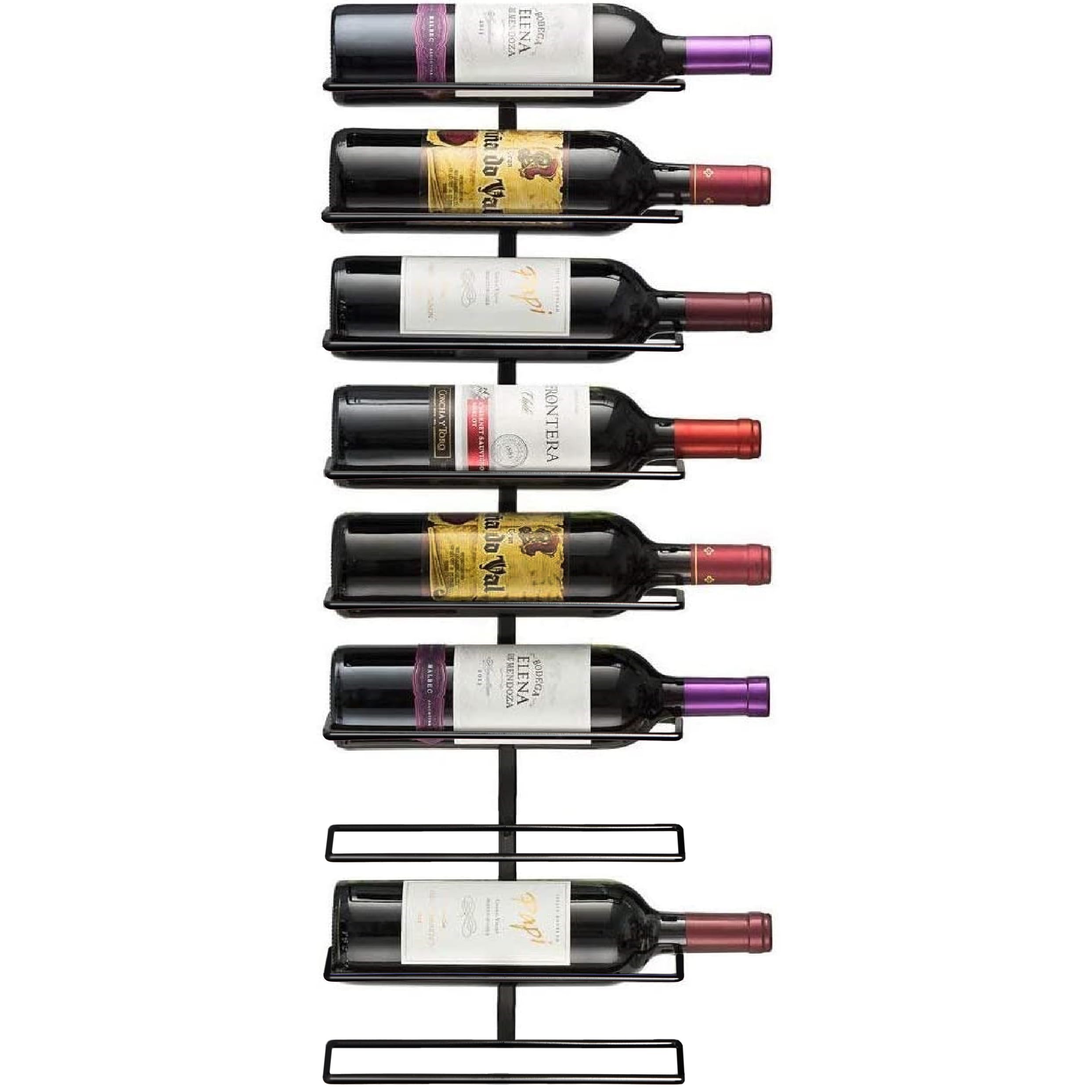 Sorbus Wall Mount Wine Rack 3-Pack – Holds 9 Bottles Each – Black Metal Wine Bottle Holders for Wall, Modern Wine Rack for Home Bar, Kitchen - Image 7