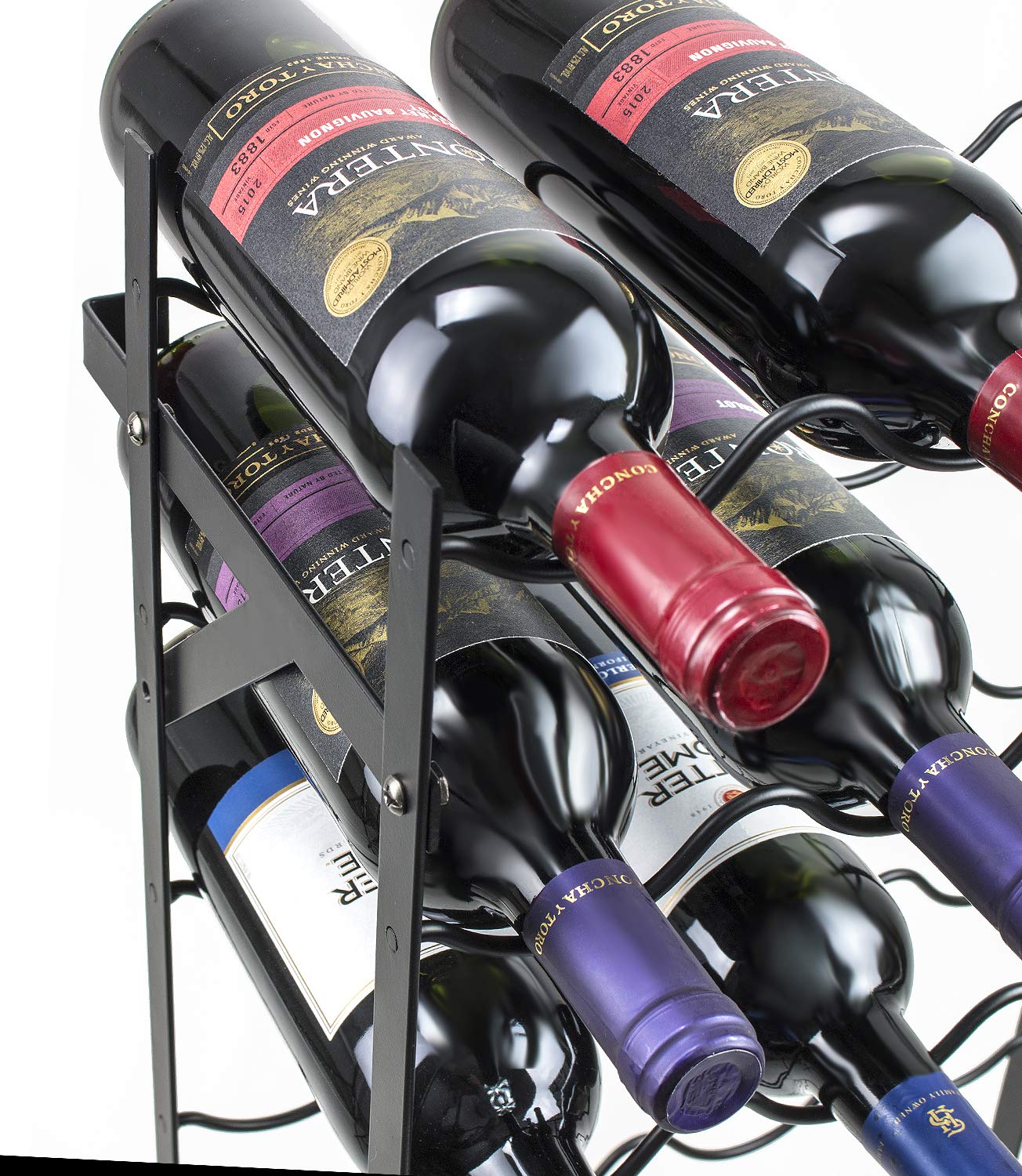 Sorbus Wine Rack Freestanding Floor - Wine Bottle Holder Holds 150 Bottles of Wine - 150 Bottle Capacity Wine Storage for Any Bar, Wine Cellar, Kitchen, Dining Room - Image 6